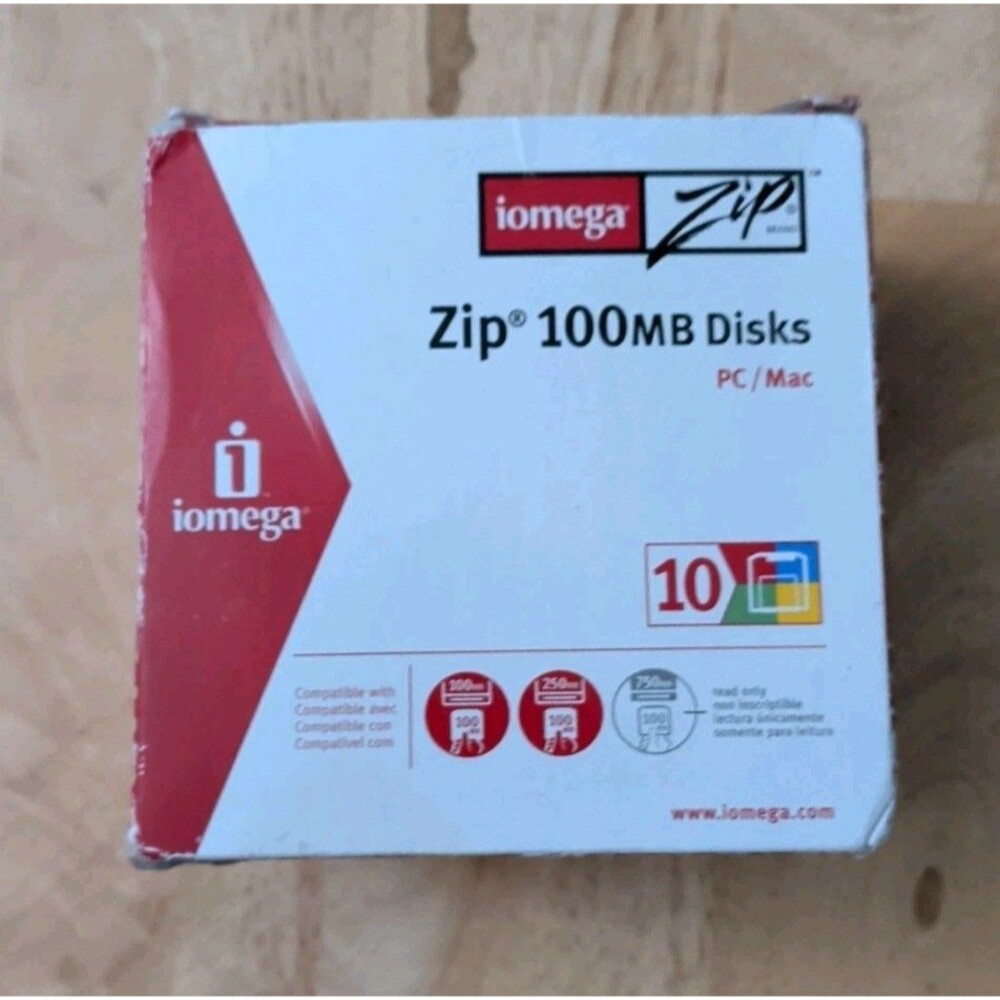 Iomega ZIP 100MB 10 Pack New Sealed Mac/PC
